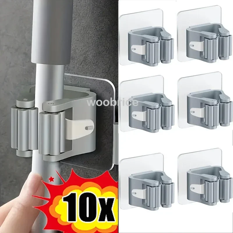 Commercial Kitchen Utensil Holder - Suporte de Parede Autoadesivo para Vassouras