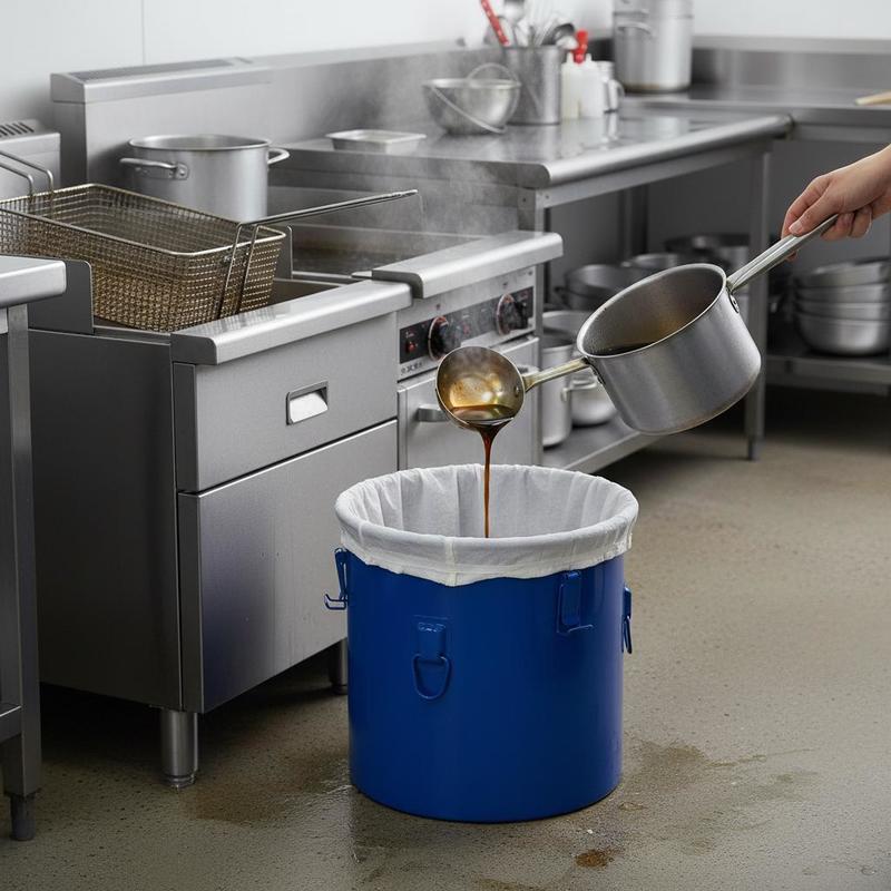 Commercial Kitchen Oil Disposal - Recipiente de Descarte de Óleo em