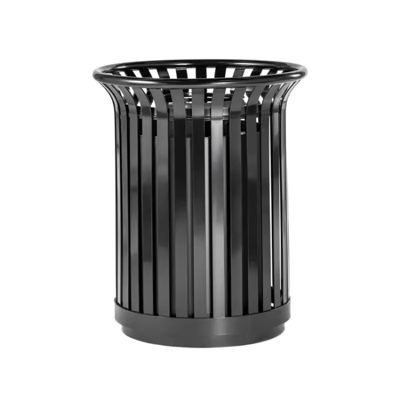 Commercial Kitchen Garbage Can - Lixeira Comercial de Metal Preta para