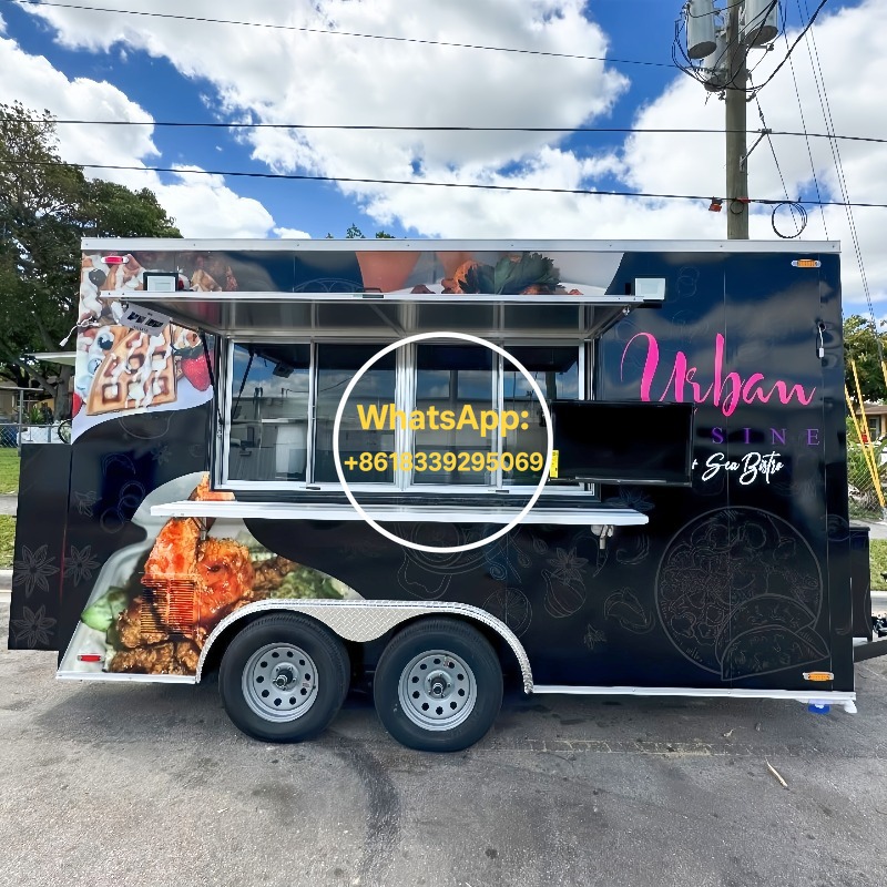 Commercial Kitchen Trailer - Reboque de comida móvel, caminhão de