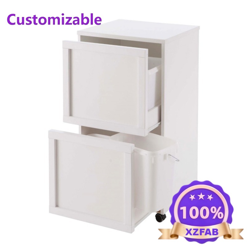 Commercial Kitchen Garbage Can - Lixeira de Madeira de Camada Dupla