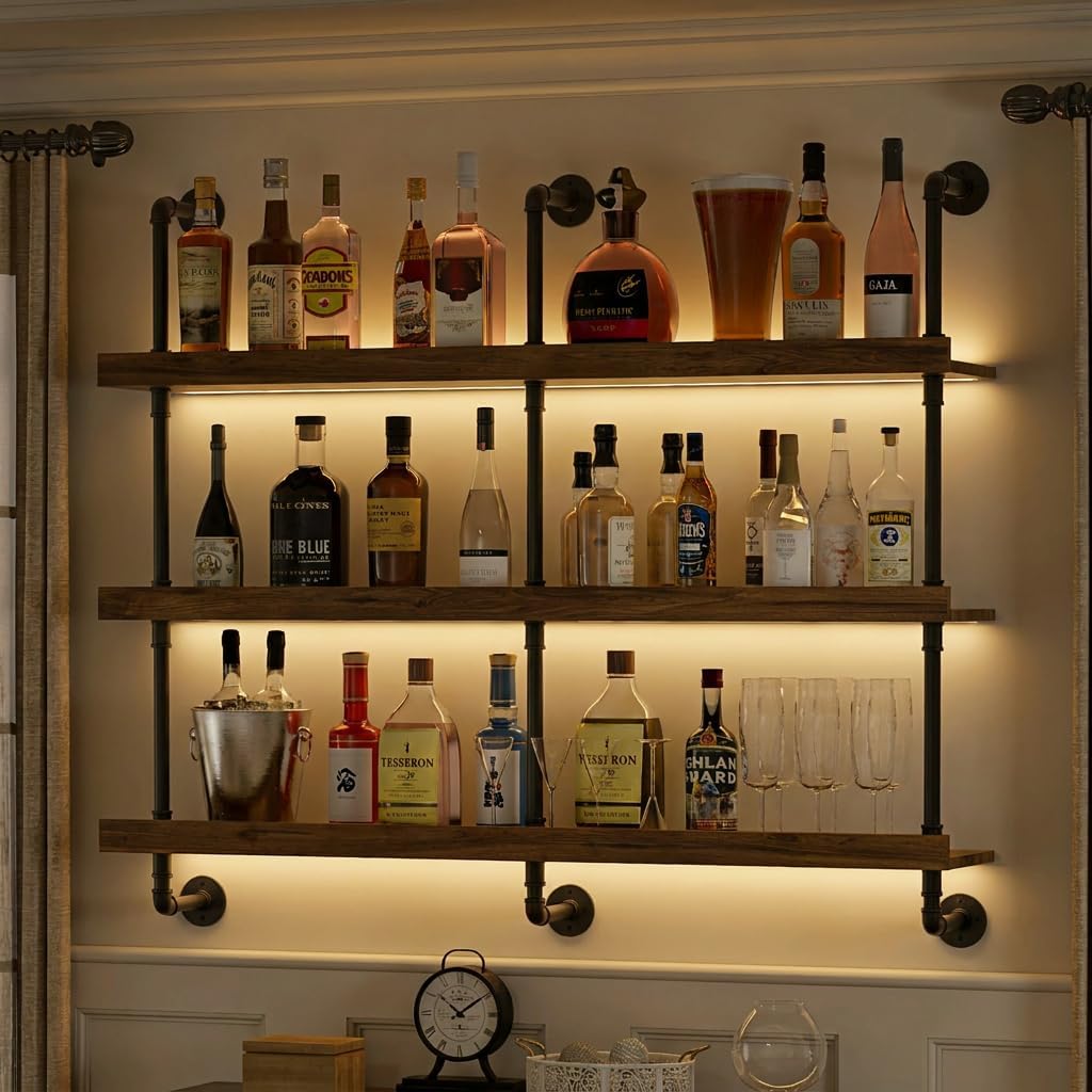 Commercial Kitchen Rack - Suporte de parede para garrafas de