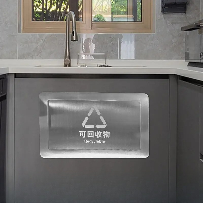 Commercial Kitchen Garbage Can - Tampa de lata de lixo aberta