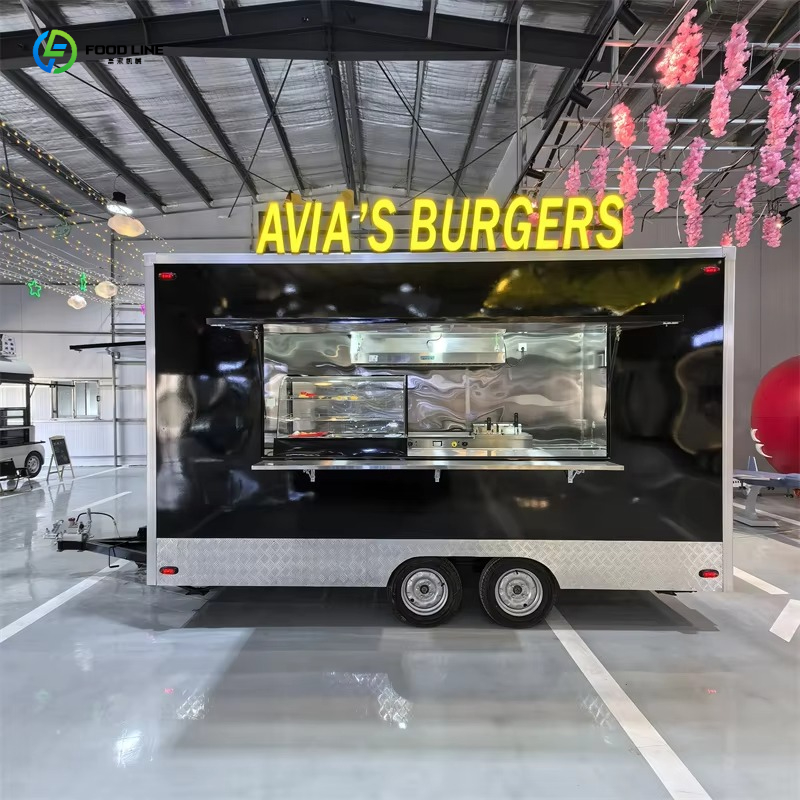 Commercial Kitchen Trailer - Trailer de Comida Móvel, Cozinha Comercial