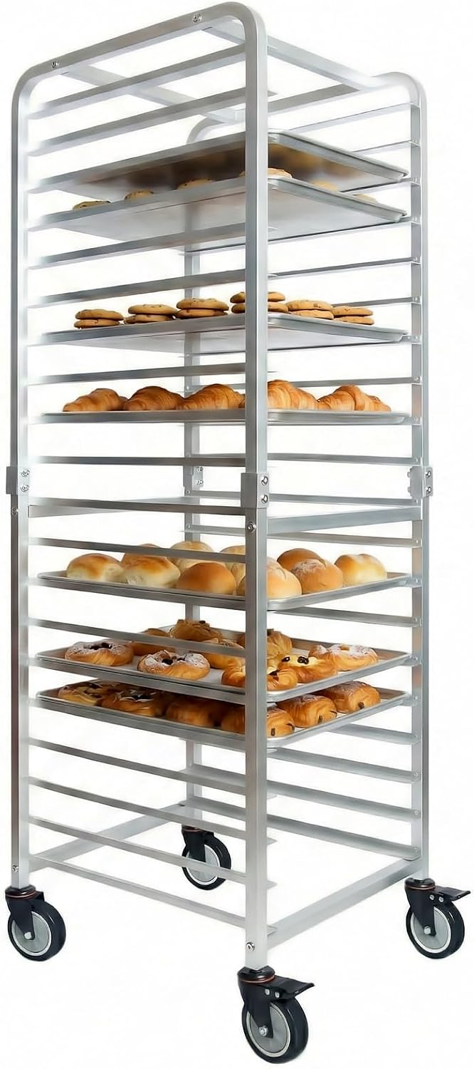 Commercial Kitchen Rack - Carrinho de Resfriamento Móvel para Padaria