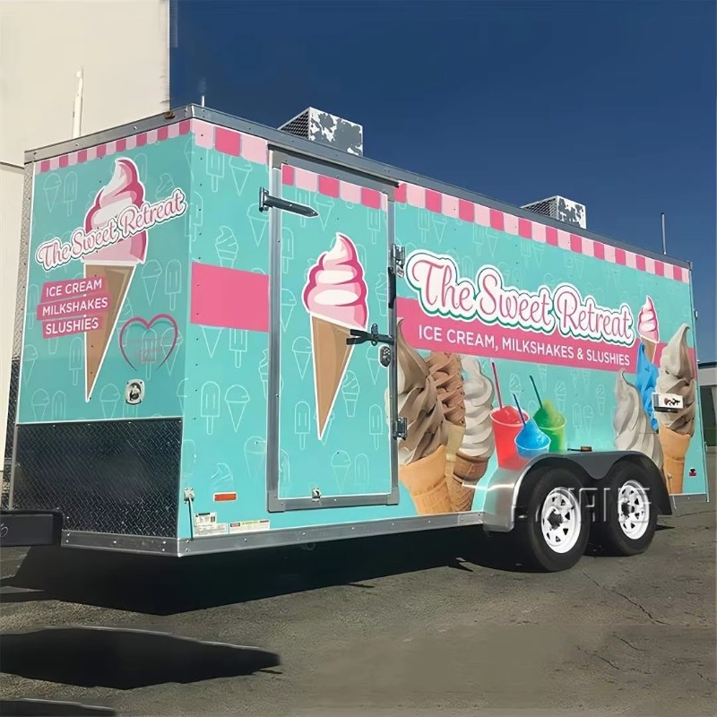 Reboque de comida personalizad - Commercial Kitchen Trailer avaliação e preço