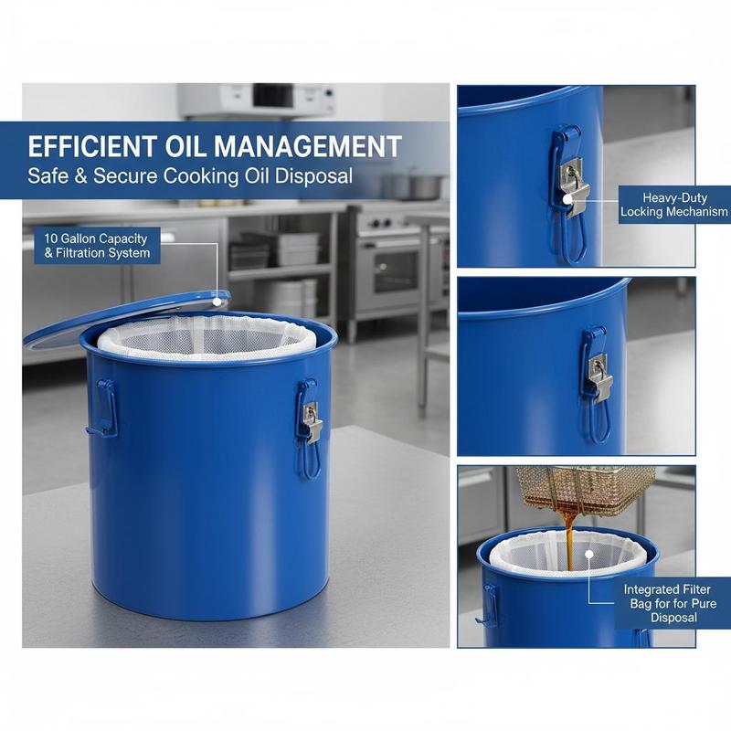 Recipiente de Descarte de Óleo - Commercial Kitchen Oil Disposal avaliação e preço