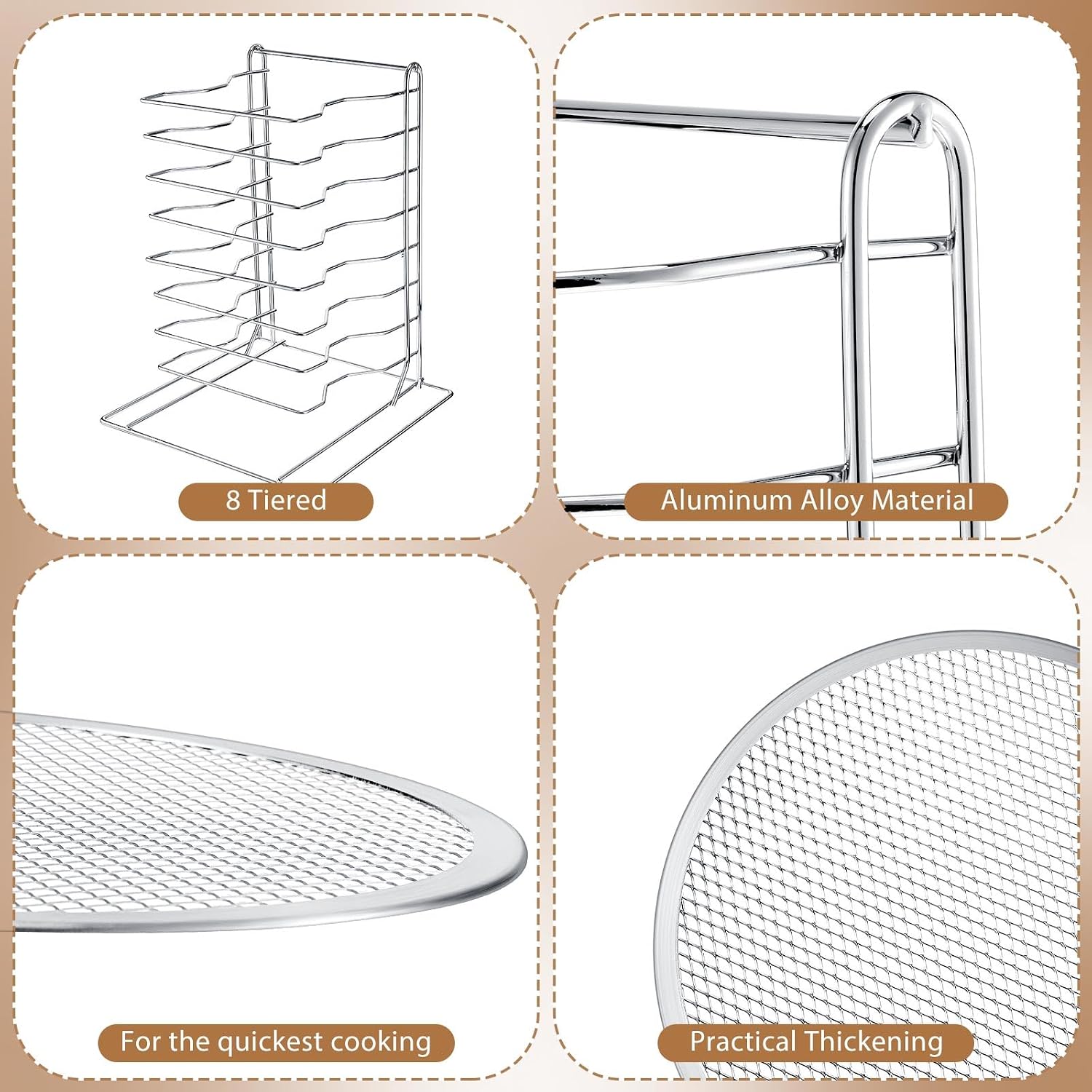 Suporte para Pizza de 8 Níveis - Commercial Kitchen Rack avaliação e preço