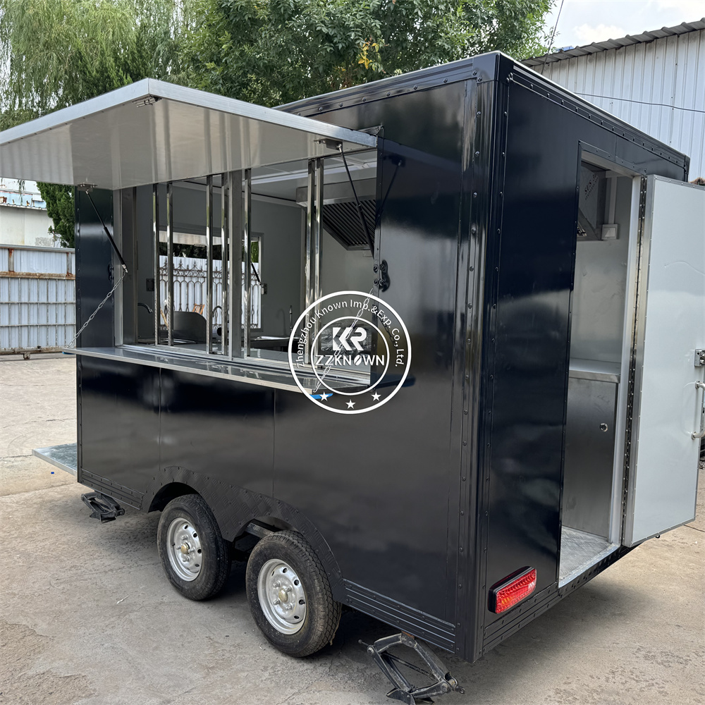 Caminhão de fast food construí - Commercial Kitchen Trailer avaliação e preço