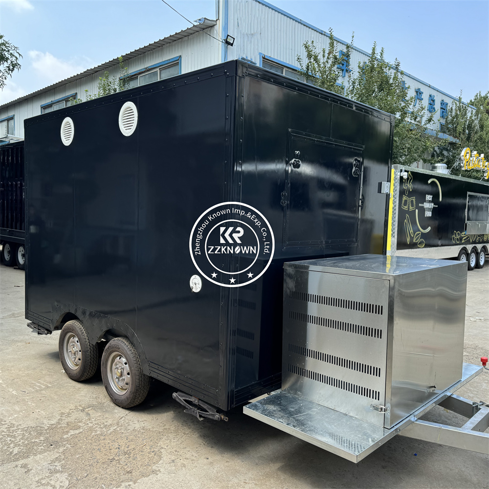 Caminhão de fast food construí - Commercial Kitchen Trailer avaliação e preço
