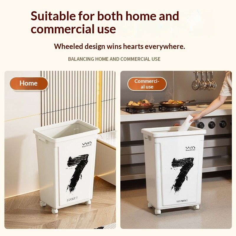 Lixeira Comercial com Rodas de - Commercial Kitchen Garbage Can avaliação e preço