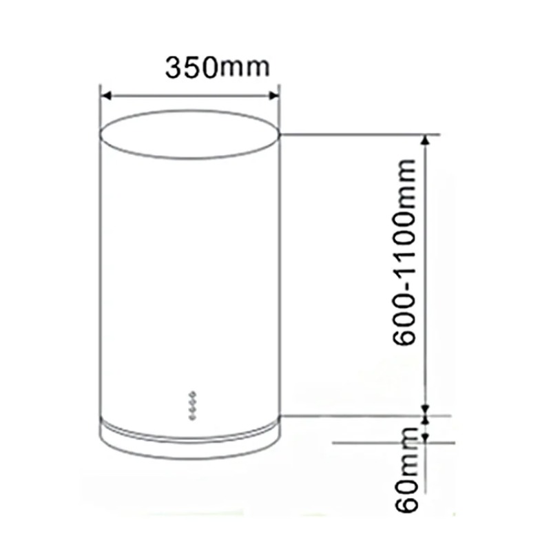 Novo Design de Coifa Cilíndric - Commercial Kitchen Hood Design avaliação e preço
