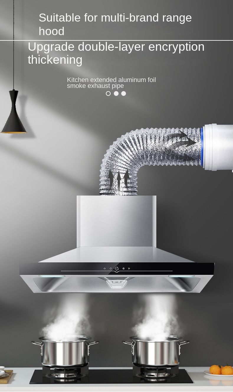 Alumínio Foil Ventilação Tubo, - Commercial Kitchen Ventilation avaliação e preço