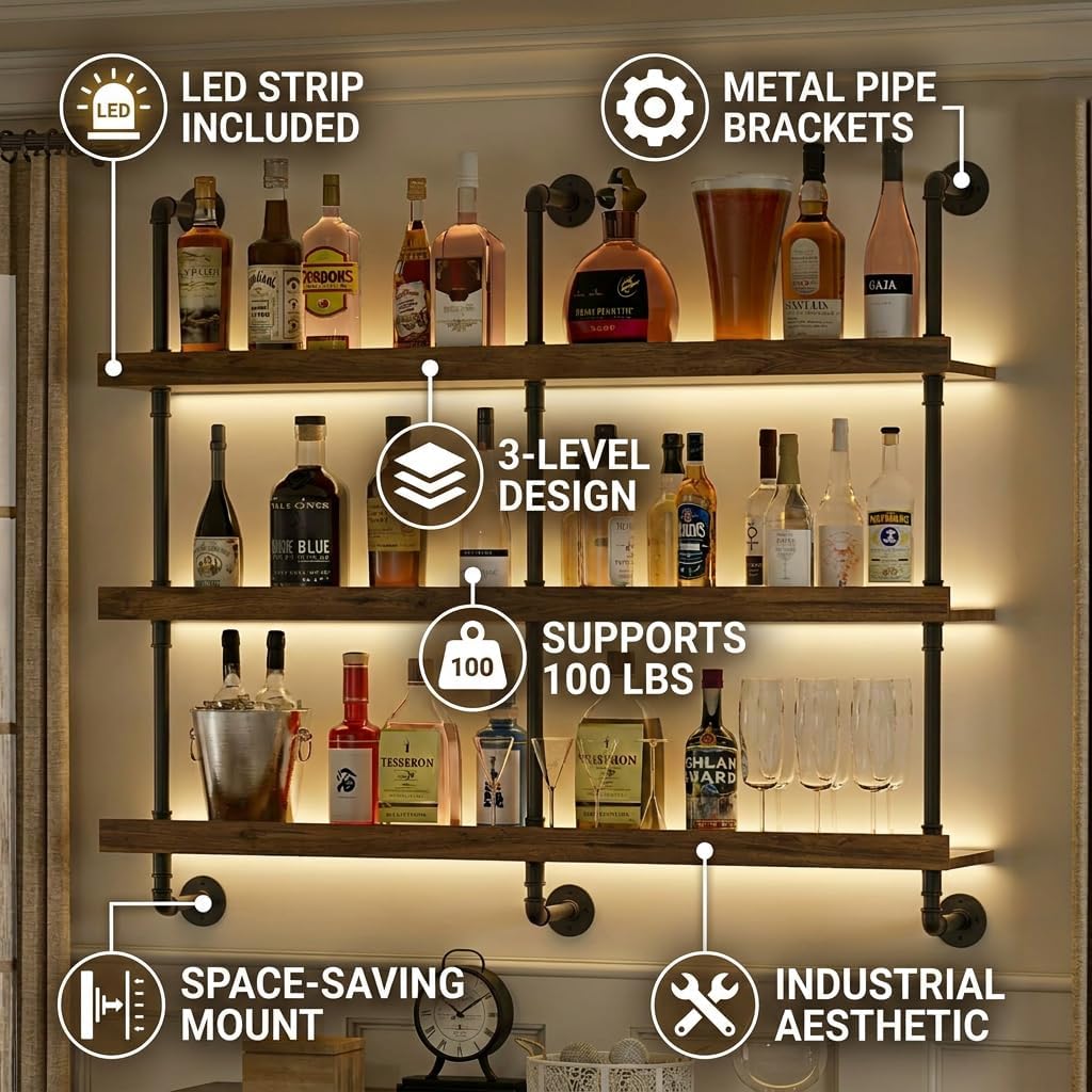 Suporte de parede para garrafa - Commercial Kitchen Rack avaliação e preço