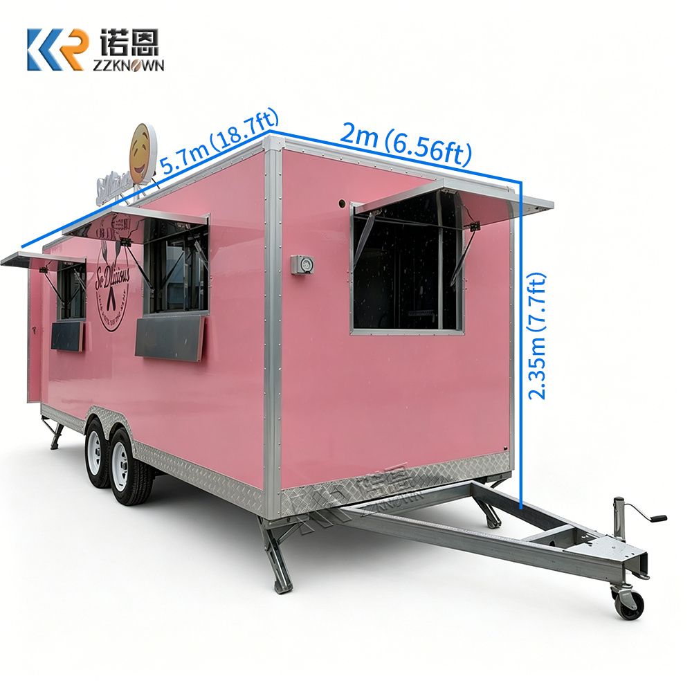 Carrinho de Comida Comercial d - Commercial Kitchen Trailer avaliação e preço