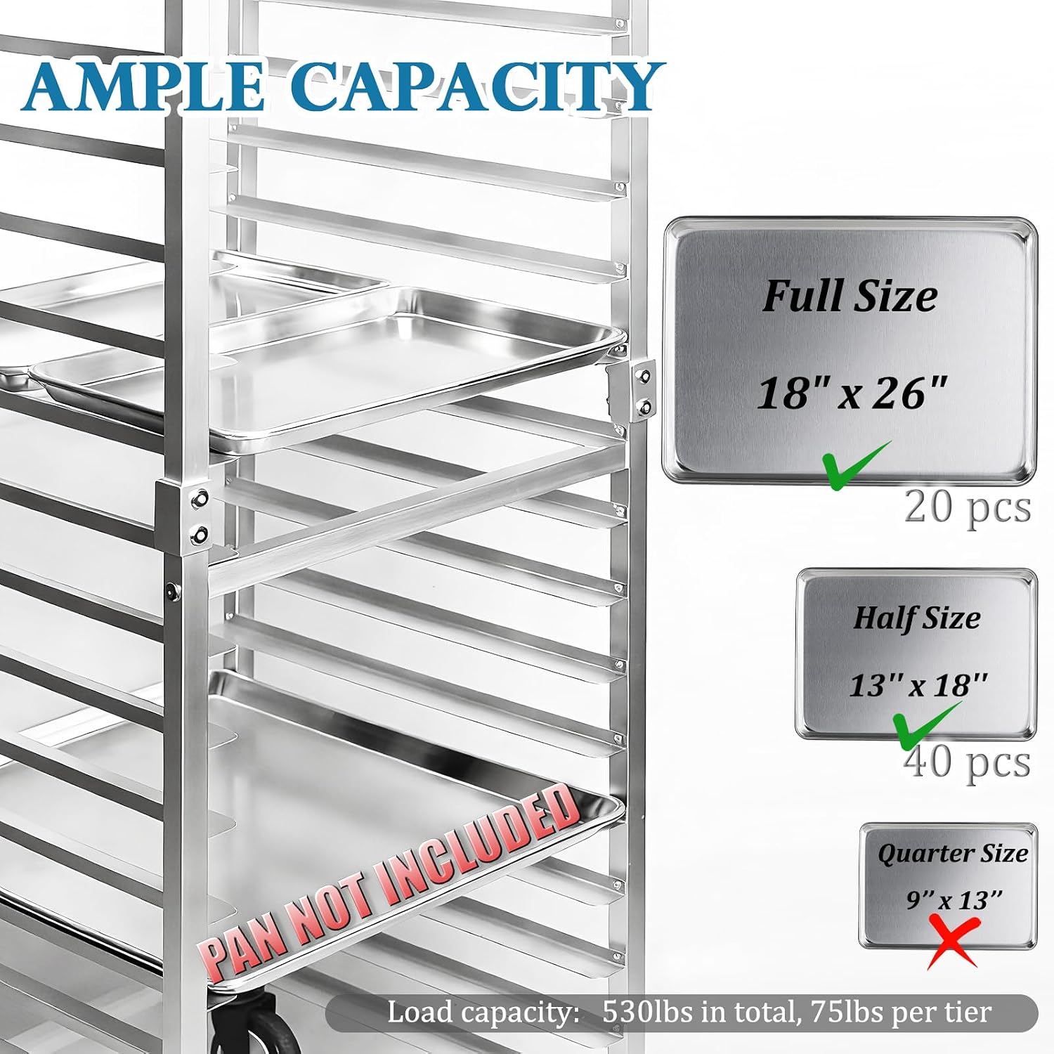 Carrinho de Resfriamento Móvel - Commercial Kitchen Rack avaliação e preço