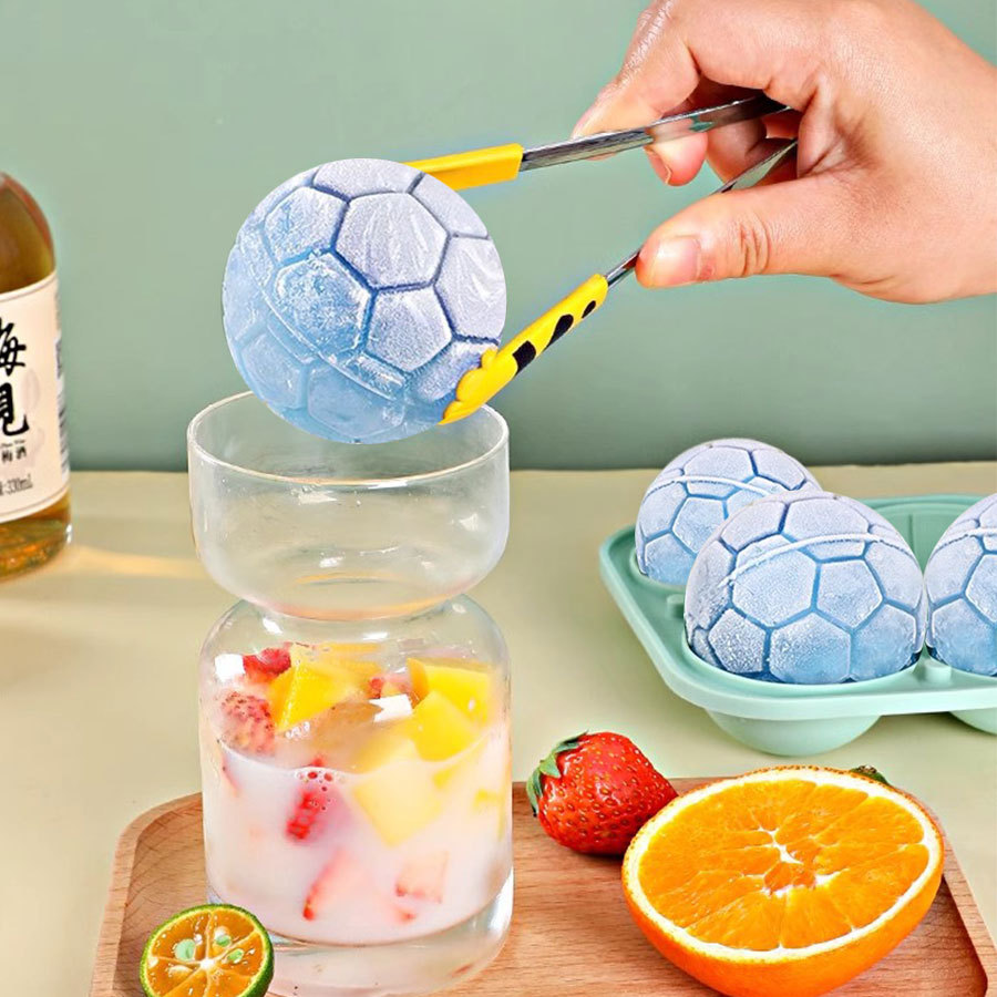 Futebol Ice Cube Mold com tamp - Commercial Kitchen Utensil Holder avaliação e preço
